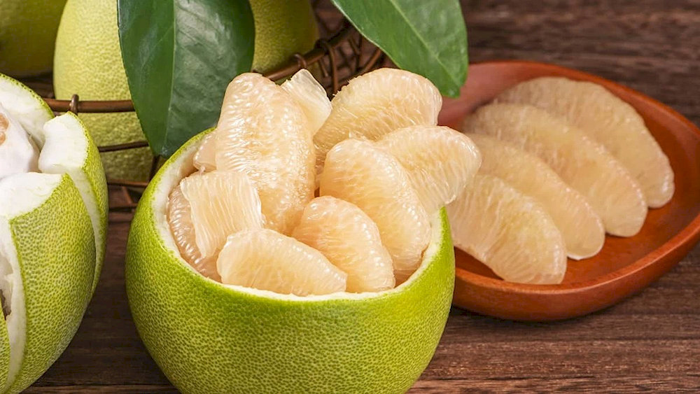 The thick skin can be tricky to open, it is recommended to peel rather than slice like an orange